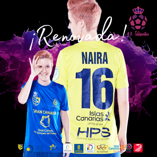 Naira Rivero, jugadora del Teldeportivo / TA